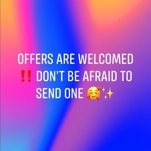 ✨All offers are considered and appreciated!✨